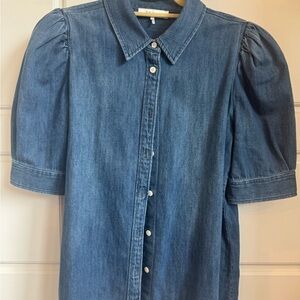 Frame Denim Classic Blue Button-Up Shirt